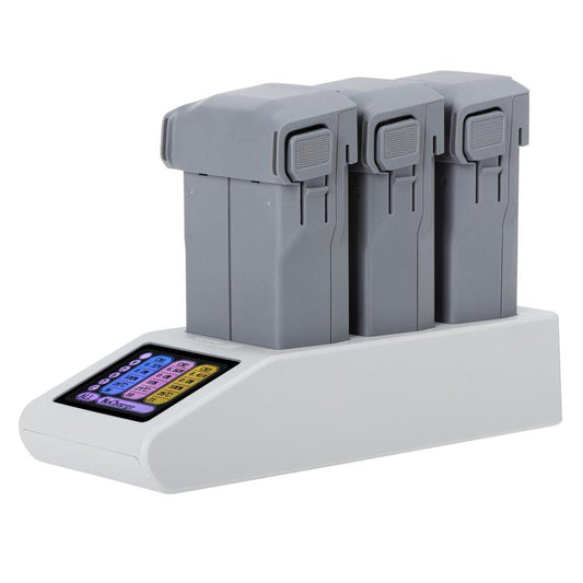 Batería Cargador de triple con pantalla para DJI Mini 5 Pro (gris)