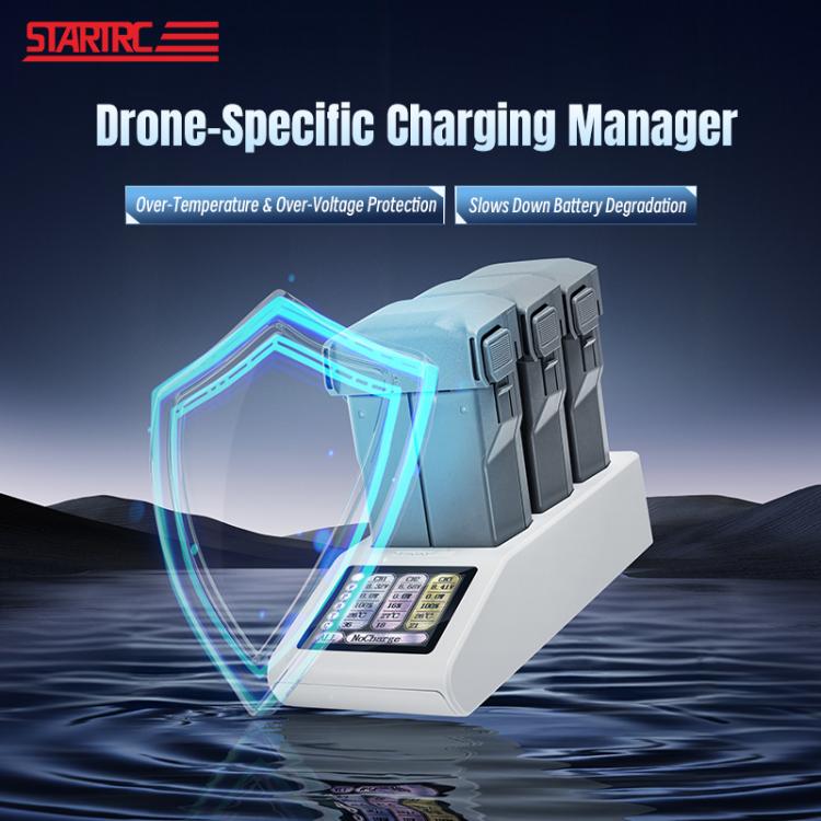Batería Cargador de triple con pantalla para DJI Mini 5 Pro (gris) — imagen 5