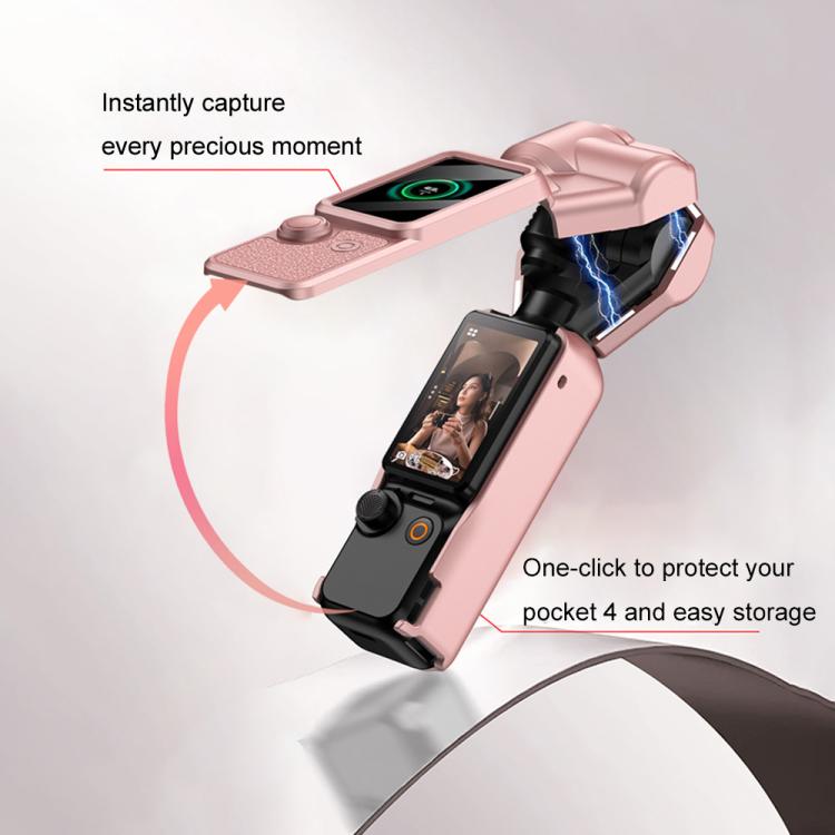 Cubierta de Gimbal GKK, protector de cámara, pantalla, cuerpo, cubierta magnética completa para DJI Osmo Pocket 4 (negro) —…