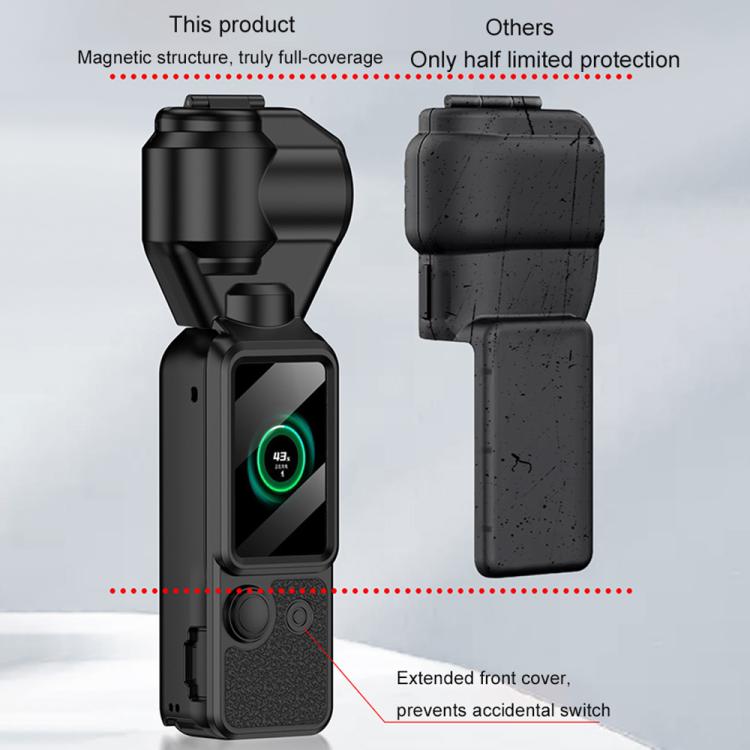 Funda protectora magnética completa para cámara y estabilizador GKK para DJI Osmo Pocket 4 (morado) — imagen 6