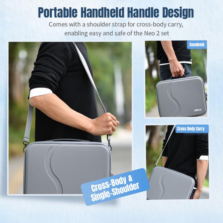 Bolsa de hombro para almacenamiento 2 STARTRC para DJI Neo (Gris) — imagen 12