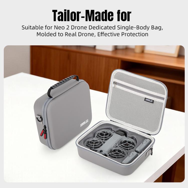 Bolsa de transporte tipo bandolera para dron 2 STARTRC de poliuretano para DJI Neo (gris) — imagen 5