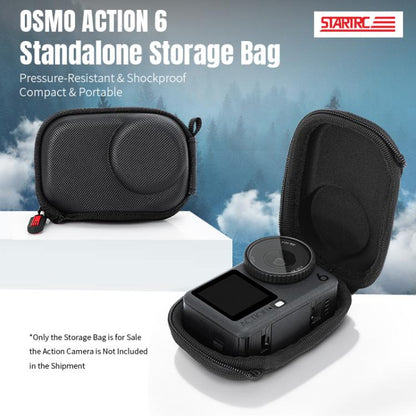 Bolsa de transporte y almacenamiento de poliuretano para cámara STARTRC para DJI Osmo Action 6 (negra) — imagen 4
