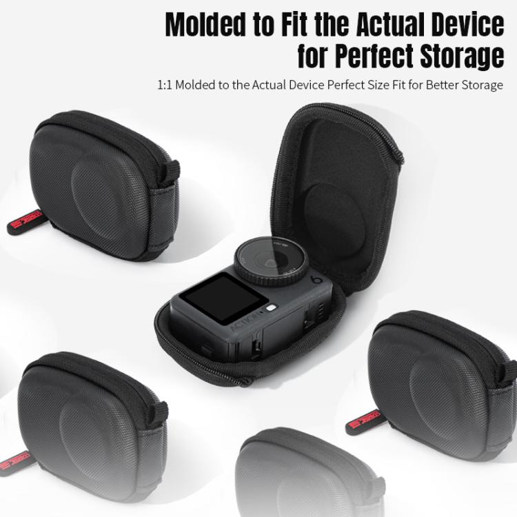 Bolsa de transporte y almacenamiento de poliuretano para cámara STARTRC para DJI Osmo Action 6 (negra) — imagen 5