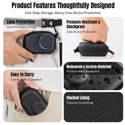 Bolsa de transporte y almacenamiento de poliuretano para cámara STARTRC para DJI Osmo Action 6 (negra) — imagen 6