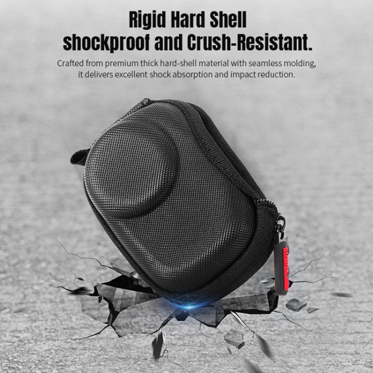 Bolsa de transporte y almacenamiento de poliuretano para cámara STARTRC para DJI Osmo Action 6 (negra) — imagen 7