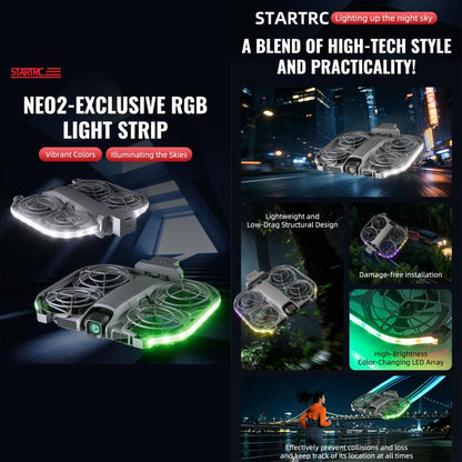 Tira de luces LED de colores STARTRC, luz de advertencia para vuelo nocturno para DJI Neo — imagen 5
