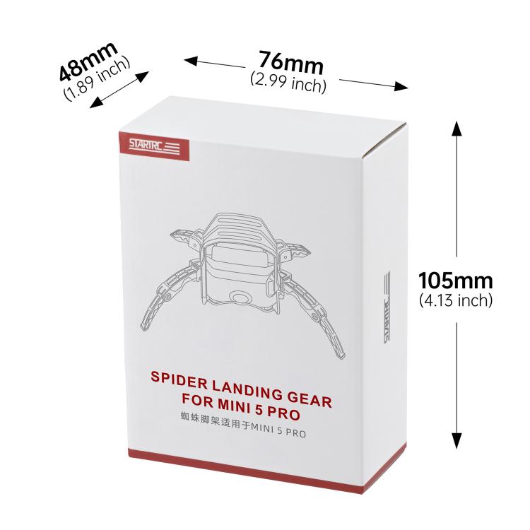Soporte de entrenamiento de tren de aterrizaje elevado independiente tipo araña STARTRC para DJI Mini 5 Pro (Gris) — imagen 4