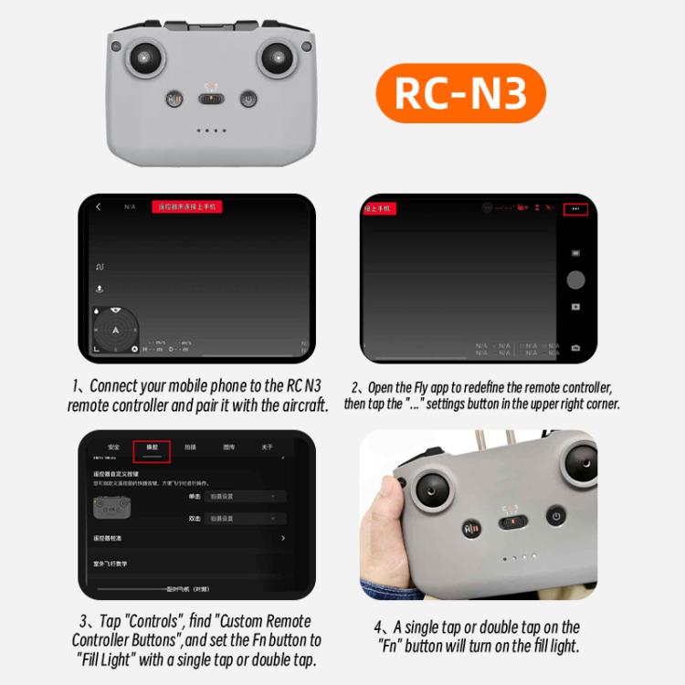 Sistema de lanzamiento aéreo de luces LED STARTRC para DJI Mini 5 Pro (Gris) — imagen 19
