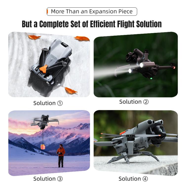 Sistema de lanzamiento aéreo de luces LED STARTRC para DJI Mini 5 Pro (Gris) — imagen 8