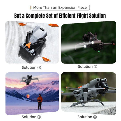 Sistema de lanzamiento aéreo de luces LED STARTRC para DJI Mini 5 Pro (Gris) — imagen 8