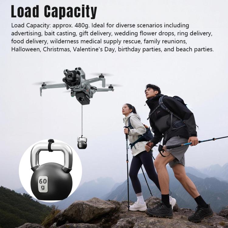 Sistema de lanzamiento aéreo de luces LED STARTRC para DJI Mini 5 Pro (Gris) — imagen 10
