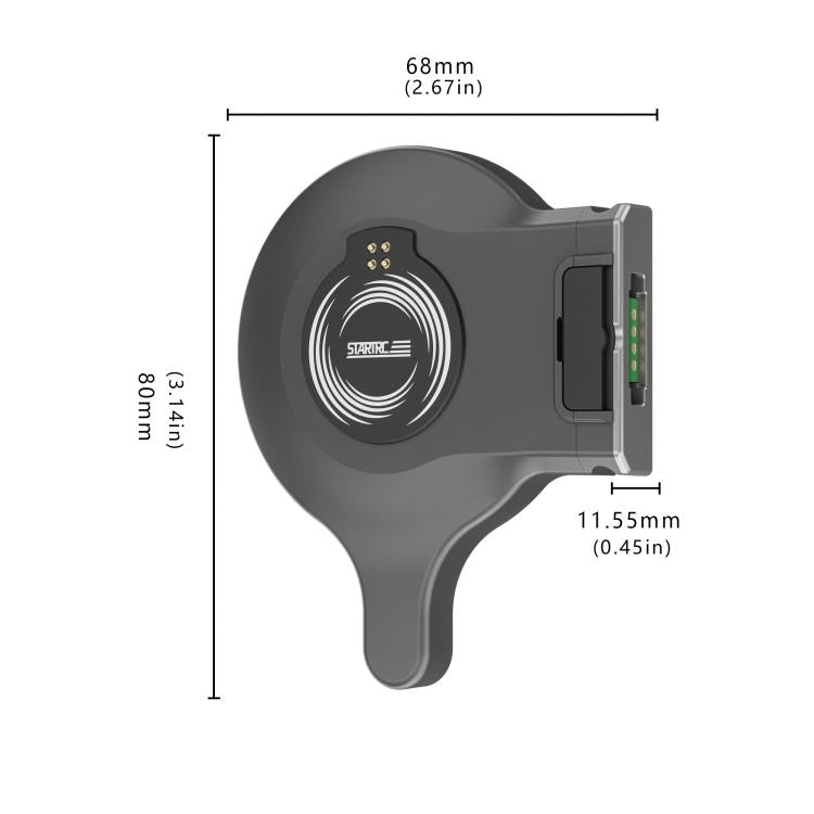 Soporte OM 7/7P STARTRC Magsafe Ring Adaptador para teléfono para DJI Osmo Mobile 7 (negro) — imagen 3