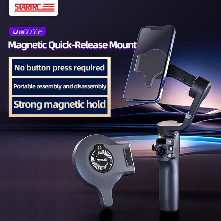 Soporte OM 7/7P STARTRC Magsafe Ring Adaptador para teléfono para DJI Osmo Mobile 7 (negro) — imagen 5