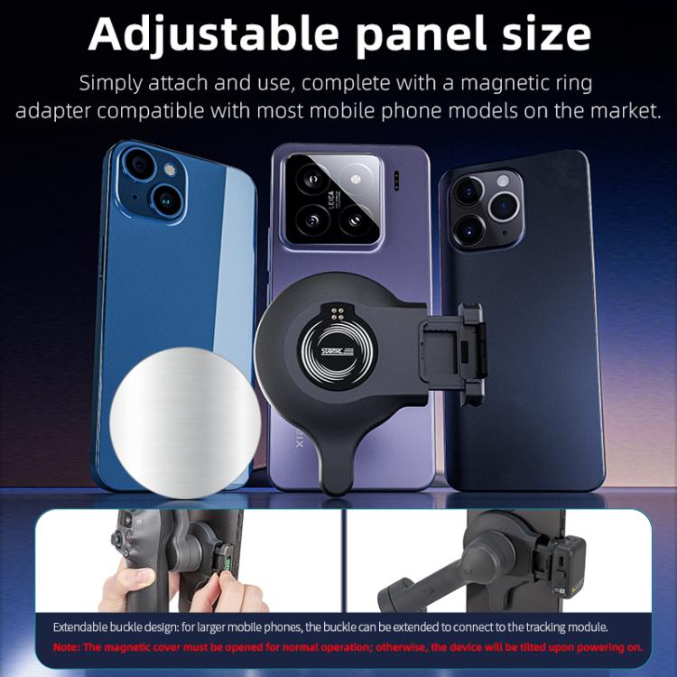 Soporte OM 7/7P STARTRC Magsafe Ring Adaptador para teléfono para DJI Osmo Mobile 7 (negro) — imagen 10