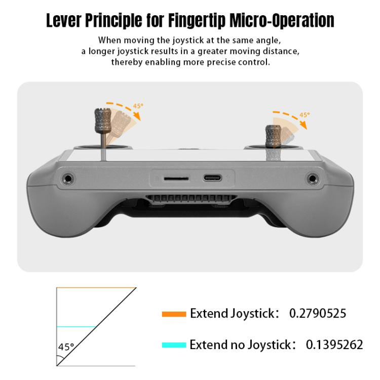 Joystick de metal plegable STARTRC (2 unidades, negro) — imagen 8