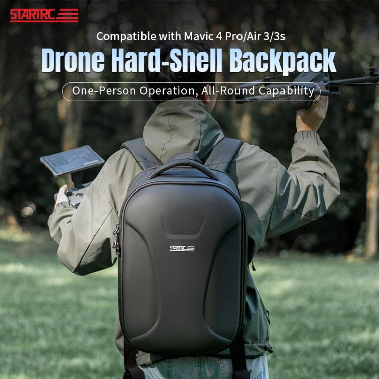 Mochila rígida impermeable STARTRC para DJI Mavic 4 Pro (negra) — imagen 5