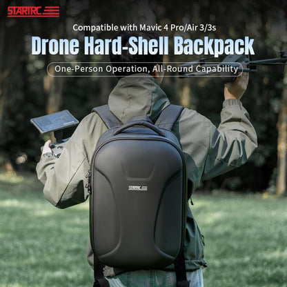 Mochila rígida impermeable STARTRC para DJI Mavic 4 Pro (negra) — imagen 5