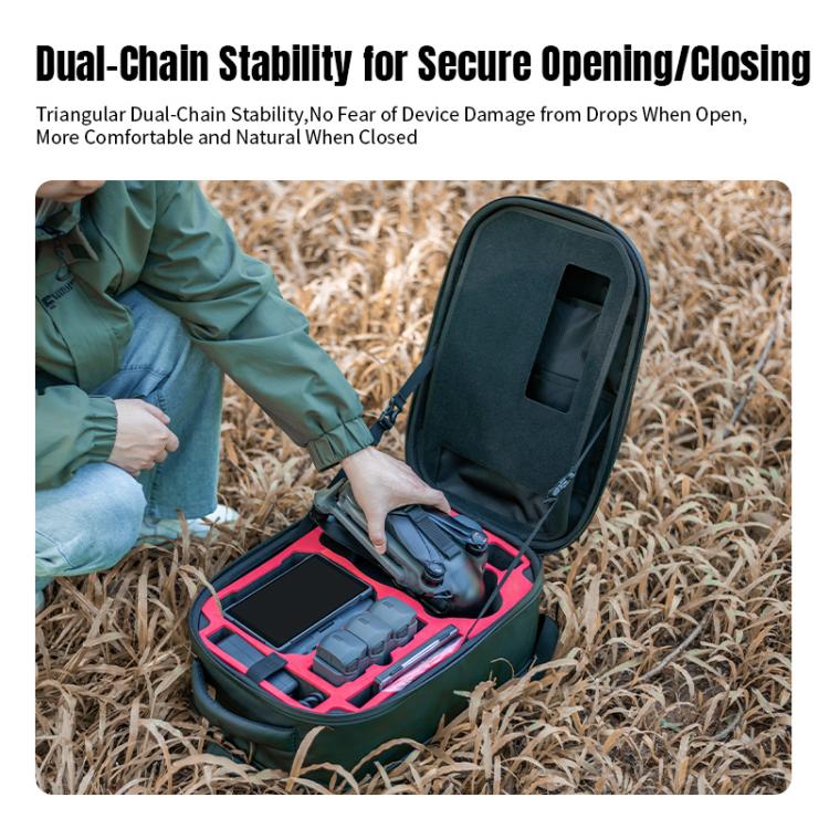 Mochila rígida impermeable STARTRC para DJI Mavic 4 Pro (negra) — imagen 9