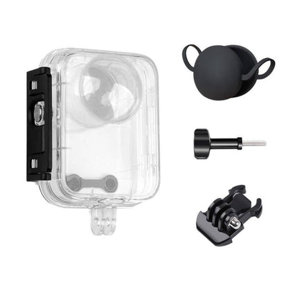 Carcasa impermeable, resistente al agua hasta 50 m de profundidad, con tapa de silicona para la lente para DJI Osmo 360 (tra…