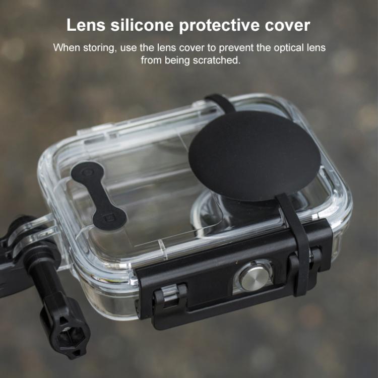Carcasa impermeable, resistente al agua hasta 50 m de profundidad, con tapa de silicona para la lente para DJI Osmo 360 (tra…