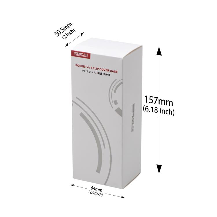 Funda protectora con tapa abatible para caja de almacenamiento STARTRC de para DJI Osmo Pocket 4 (negra) — imagen 4