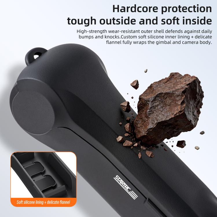 Funda protectora con tapa abatible para caja de almacenamiento STARTRC de para DJI Osmo Pocket 4 (negra) — imagen 7