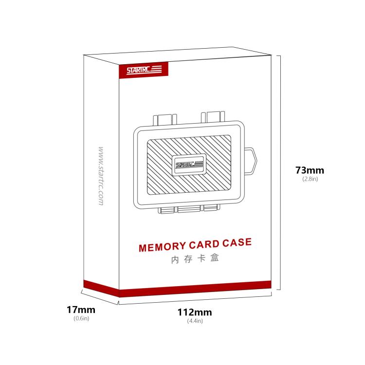 Estuche para tarjetas de memoria STARTRC V1 Flash Card Box SD/TF (negro) — imagen 4