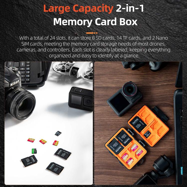Estuche para tarjetas de memoria STARTRC V1 Flash Card Box SD/TF (negro) — imagen 6