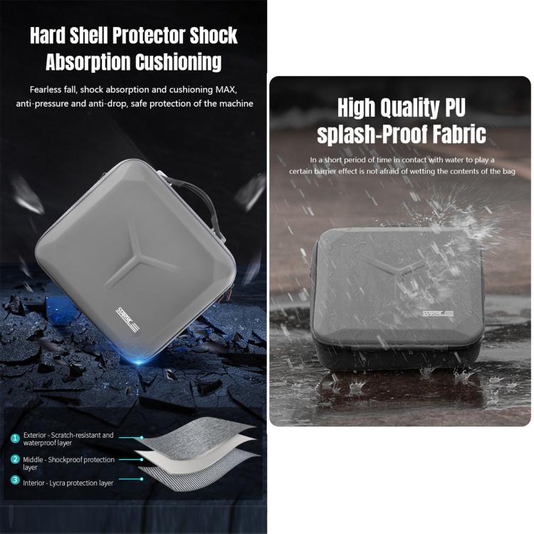 Bolso bandolera de PU STARTRC para DJI Mavic 4 Pro (gris) — imagen 9