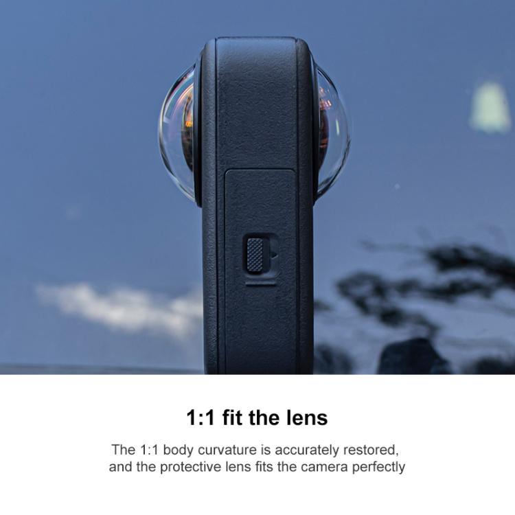 Lente de vidrio Protector de templado óptico para cámara para DJI Osmo 360 (negro) — imagen 6