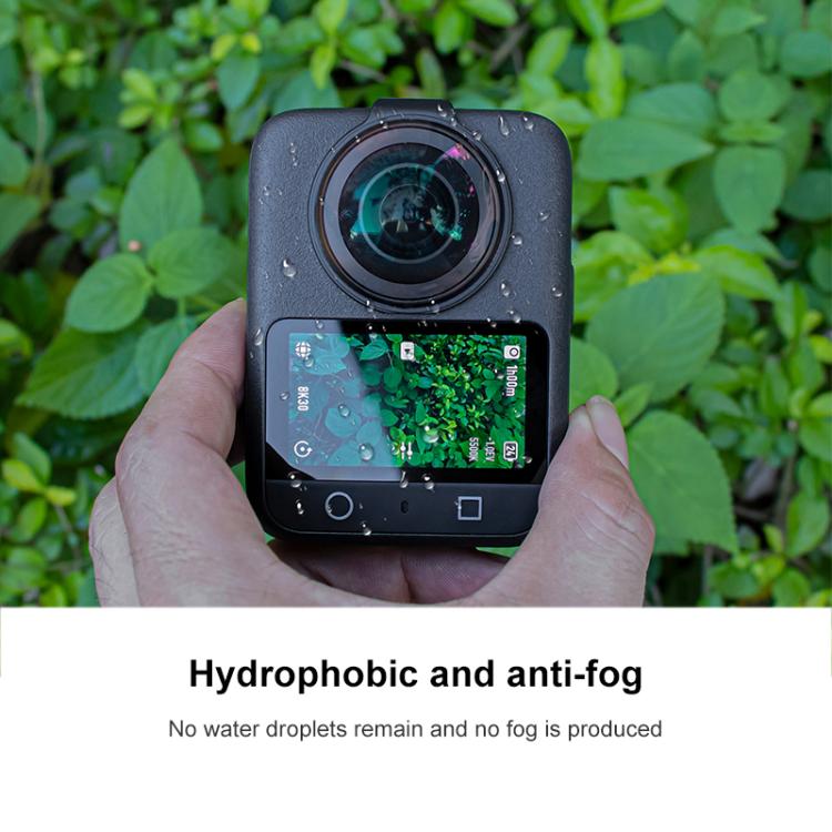 Lente de vidrio Protector de templado óptico para cámara para DJI Osmo 360 (negro) — imagen 7