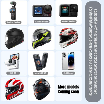 Clip de montaje para casco STARTRC para GoPro, Insta360, y otras cámaras de acción (negro) — imagen 11