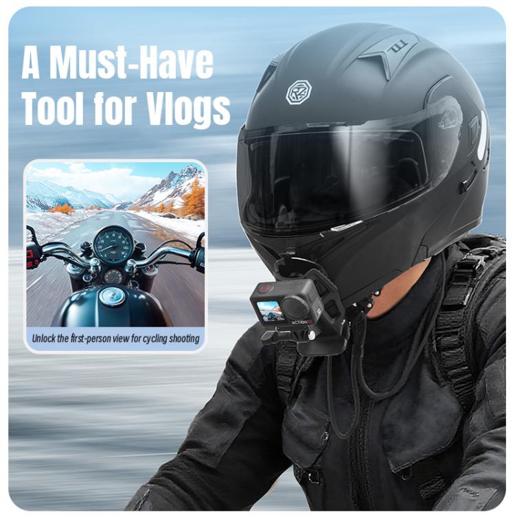 Clip de montaje para casco STARTRC para GoPro, Insta360, y otras cámaras de acción (negro) — imagen 15