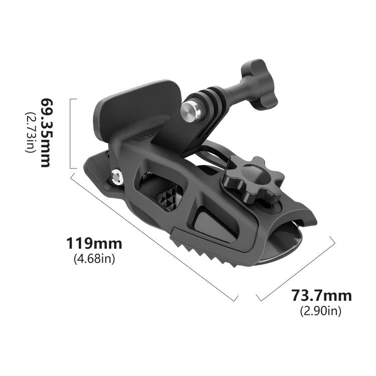 Clip de montaje para casco STARTRC para GoPro, Insta360, y otras cámaras de acción (negro) — imagen 3