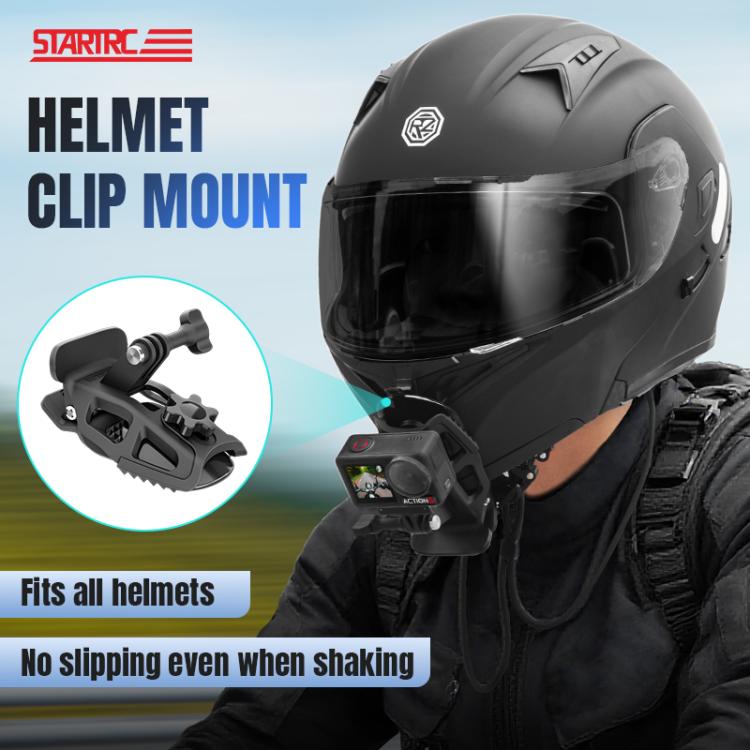 Clip de montaje para casco STARTRC para GoPro, Insta360, y otras cámaras de acción (negro) — imagen 5