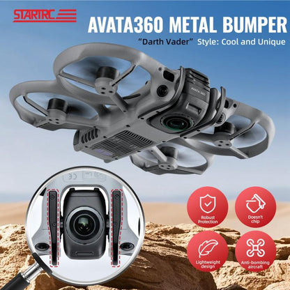 Lente de gimbal Protector de plástico anticolisión para 360 STARTRC para DJI Avata (negro) — imagen 5