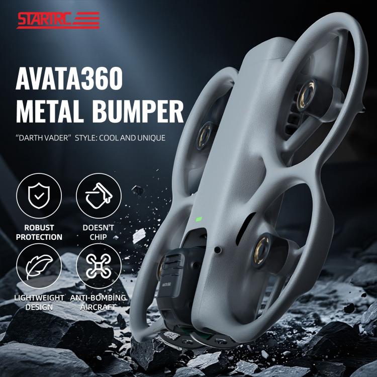 Lente de gimbal Protector de plástico anticolisión para 360 STARTRC para DJI Avata (negro) — imagen 6