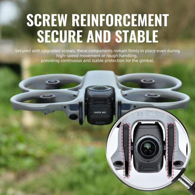 Lente de gimbal Protector de plástico anticolisión para 360 STARTRC para DJI Avata (negro) — imagen 9