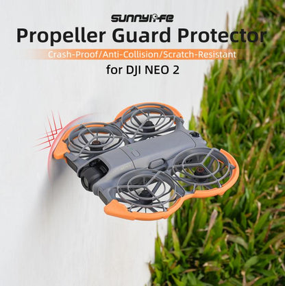 Hélice Protector de colorido Sunnylife, anillo de parachoques, cubierta anticolisión para DJI Neo (naranja) — imagen 3