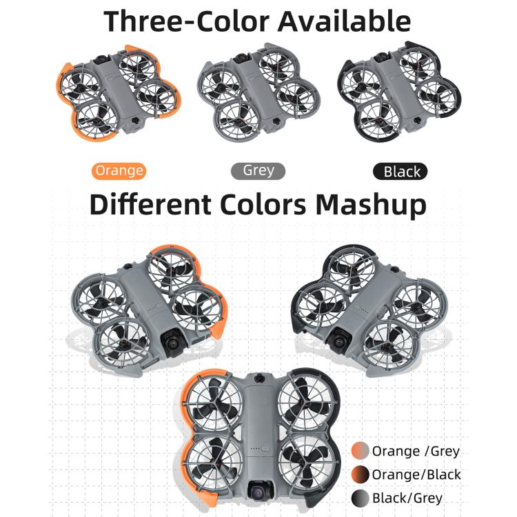 Hélice Protector de colorido Sunnylife, anillo de parachoques, cubierta anticolisión para DJI Neo (naranja) — imagen 4