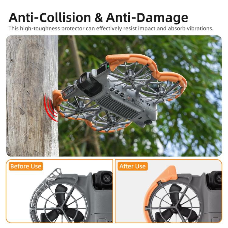 Hélice Protector de colorido Sunnylife, anillo de parachoques, cubierta protectora anticolisión para DJI Neo (negro) — image…