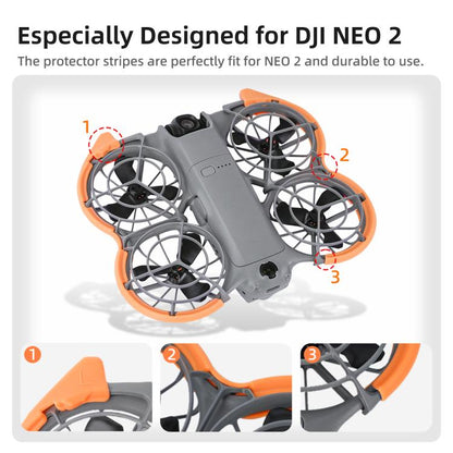 Hélice Protector de colorido Sunnylife, anillo de parachoques, cubierta anticolisión para DJI Neo (naranja) — imagen 8