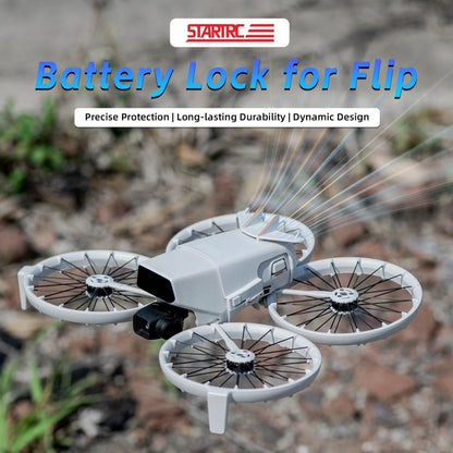 Cubierta de cola voladora de liberación rápida para batería STARTRC para DJI Flip (blanca) — imagen 5