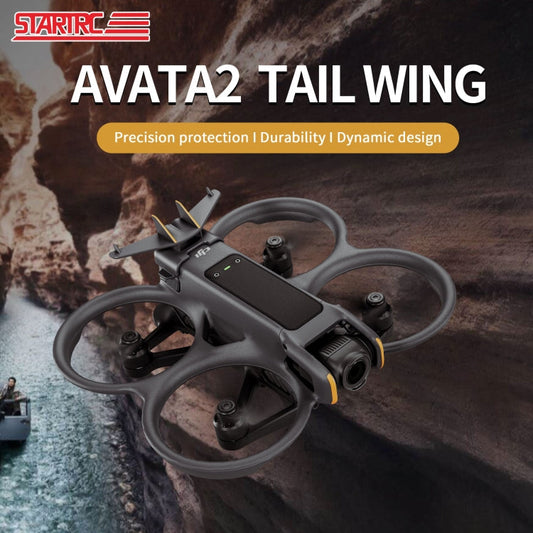 Cubierta de cola STARTRC voladora de liberación rápida de batería para DJI Avata 2 (negra) — imagen 2