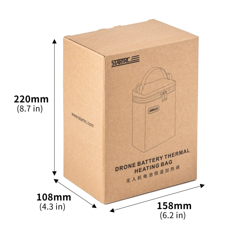 Bolsa de calentamiento de temperatura constante para batería de dron STARTRC V2 (negra) — imagen 9