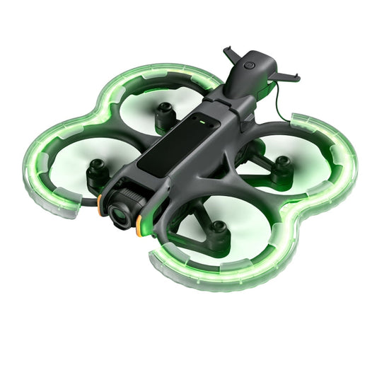 Anillo anticolisión protector de hélice LED para dron STARTRC para DJI Avata 2 (transparente)