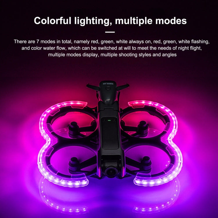 Anillo anticolisión protector de hélice LED para dron STARTRC para DJI Avata 2 (transparente) — imagen 3