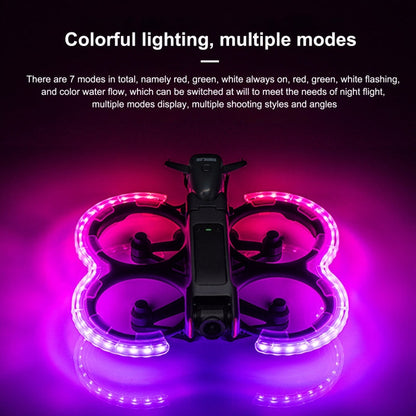 Anillo anticolisión protector de hélice LED para dron STARTRC para DJI Avata 2 (transparente) — imagen 3