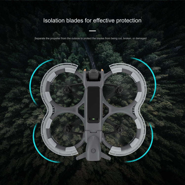 Anillo anticolisión protector de hélice LED para dron STARTRC para DJI Avata 2 (transparente) — imagen 6